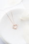 Heliophilia Silver Collar de Plata de Ley 925 con Baño de Oro Rosa y Circón